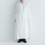 LINEN FRILL COLLAR DRESS white サイズ2　