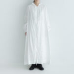 予約 LINEN FRILL COLLAR DRESS white サイズ2　2月末〜3月初