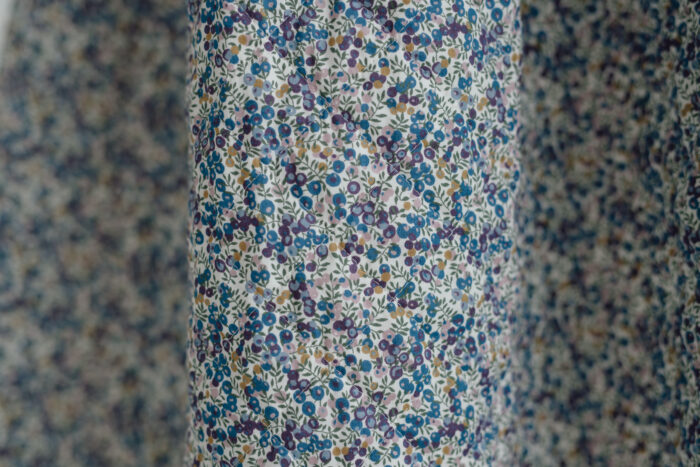 予約 R212 LIBERTY QUILTED SKIRT blue 1月中〜1月末 5