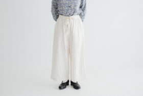 予約 R233 TRIP LINEN PANTS ecru 4月末〜5月初 1