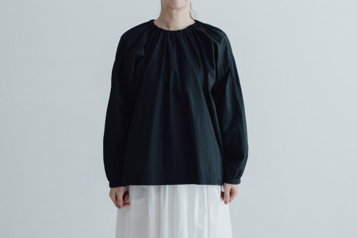 予約 LA 270 ANONYMOUS STRING SMOCK BLOUSE black 2月初〜2月中 1