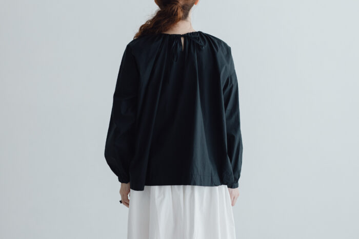 予約 LA 270 ANONYMOUS STRING SMOCK BLOUSE black 2月初〜2月中 3