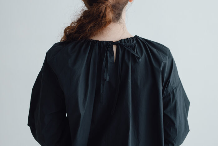 予約 LA 270 ANONYMOUS STRING SMOCK BLOUSE black 2月初〜2月中 4