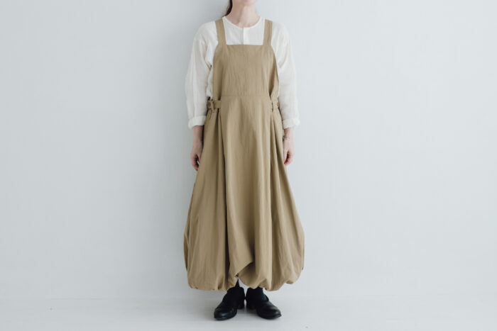 LA 284 ANONYMOUS BALLOON SALOPETTE beige 1