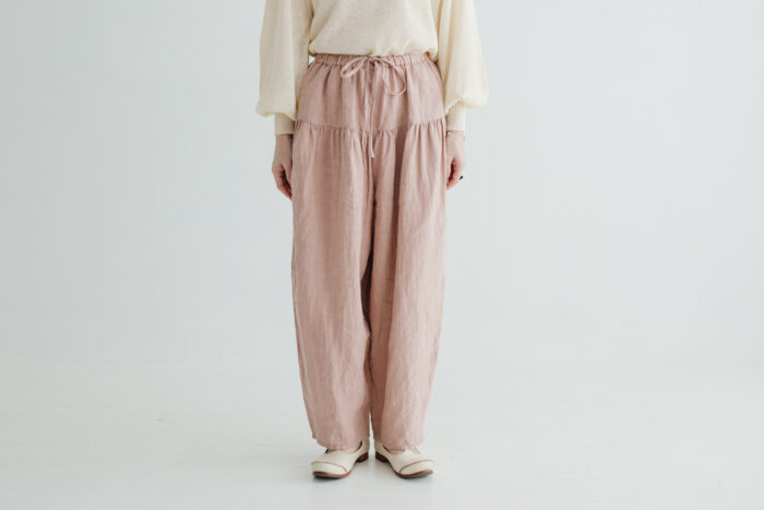 G945 SOLEIL LINEN KLIMT PANTS dusty pink 1