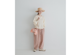 G945 SOLEIL LINEN KLIMT PANTS dusty pink 6