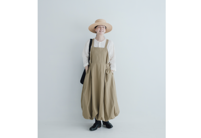 LA 284 ANONYMOUS BALLOON SALOPETTE beige 6