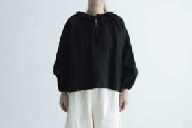 FRILL COLLAR BLOUSE black 1
