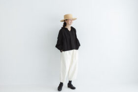 FRILL COLLAR BLOUSE black 6