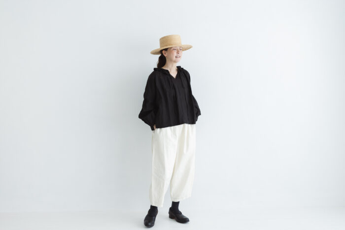FRILL COLLAR BLOUSE black 6