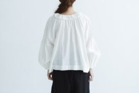 FRILL COLLAR BLOUSE  white 3