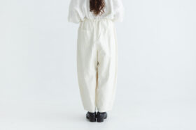 予約 COATING LINEN PANTS milky white サイズ2 3