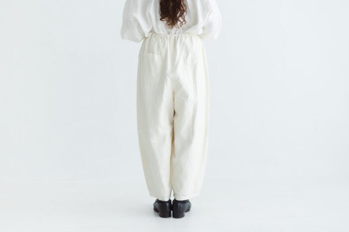 予約 COATING LINEN PANTS milky white サイズ2 3