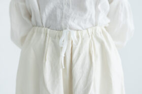 COATING LINEN PANTS milky white サイズ2 4