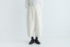 予約 COATING LINEN PANTS milky white サイズ1 1