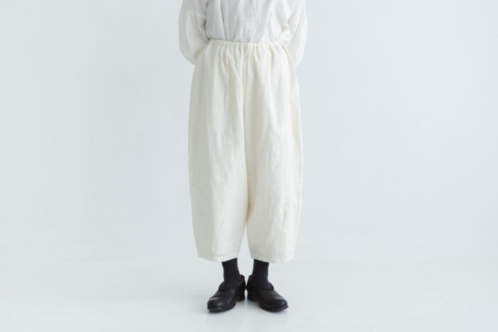 予約 COATING LINEN PANTS milky white サイズ1 1