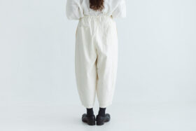 COATING LINEN PANTS milky white サイズ1 3