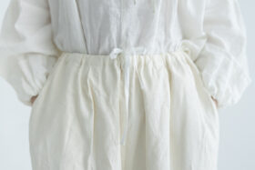 予約 COATING LINEN PANTS milky white サイズ1 4