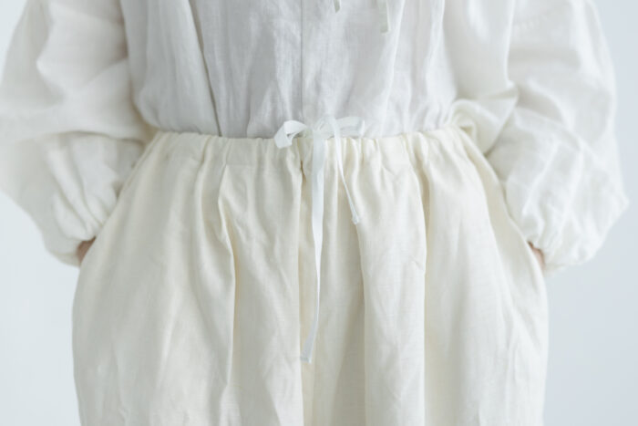 予約 COATING LINEN PANTS milky white サイズ1 4