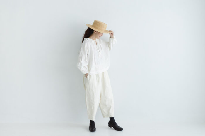 予約 COATING LINEN PANTS milky white サイズ1 5