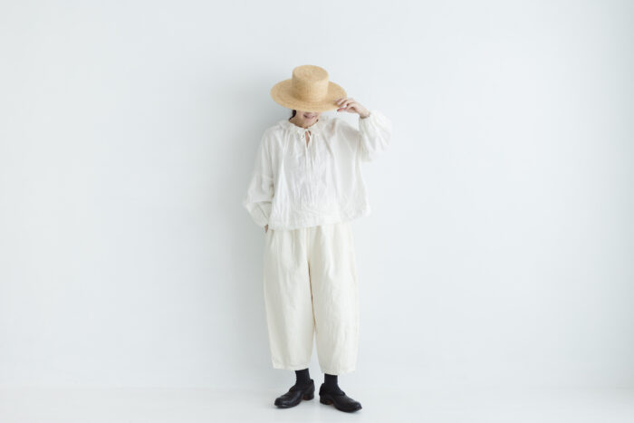 COATING LINEN PANTS milky white サイズ1 6