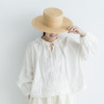 FRILL COLLAR BLOUSE  white