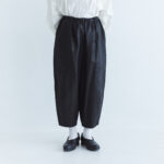 COATING LINEN PANTS ink black サイズ1