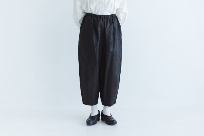 COATING LINEN PANTS ink black サイズ1 1