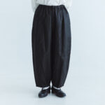 COATING LINEN PANTS ink black サイズ2