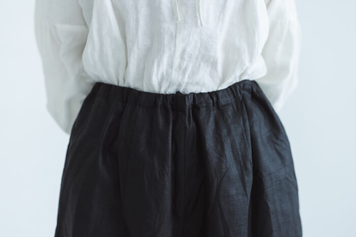 COATING LINEN PANTS ink black サイズ2 4