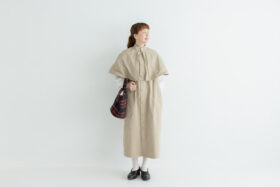 GARMENT DYE CAPE COAT 6