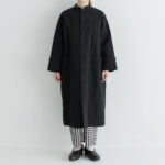 G985 QUILT ETOILE COAT black