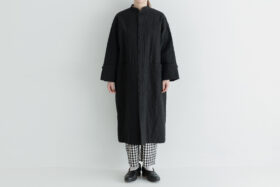 G985 QUILT ETOILE COAT black 1