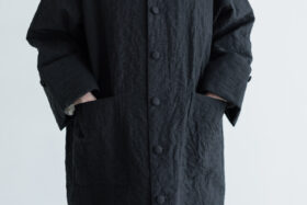 G985 QUILT ETOILE COAT black 4
