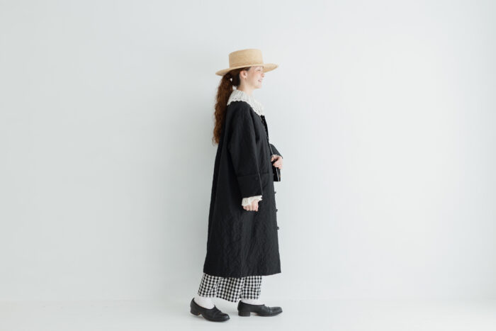 G985 QUILT ETOILE COAT black 6
