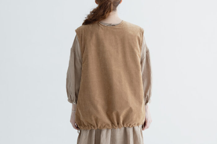 LA319 REVERSIBLE MOUNTAINEER VEST vintage beige 3