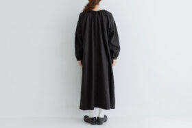 予約 LA307 URBAN LINEN STRING ONE PIECE fade black 7月初〜7月中 3