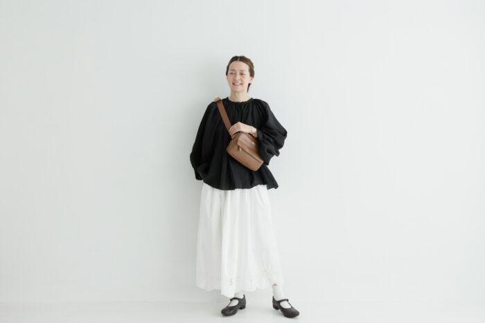 DENSELY LINEN GATHER SMOCK black 5