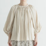 DENSELY LINEN GATHER SMOCK antique white