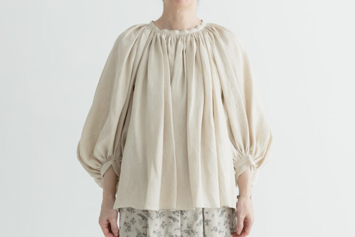DENSELY LINEN GATHER SMOCK antique white 1