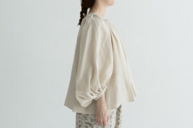 DENSELY LINEN GATHER SMOCK antique white 2