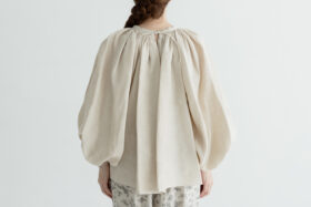 DENSELY LINEN GATHER SMOCK antique white 3