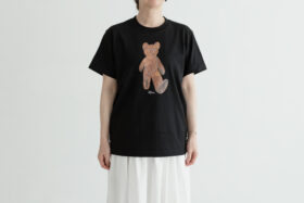 山口 一郎デザイン くまTシャツ  black　6月末 1