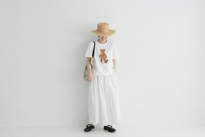 山口 一郎デザイン くまTシャツ  white　6月末 6