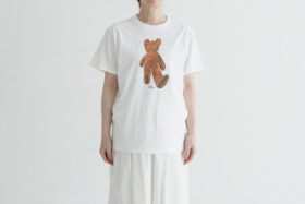 山口 一郎デザイン くまTシャツ  white　6月末 1