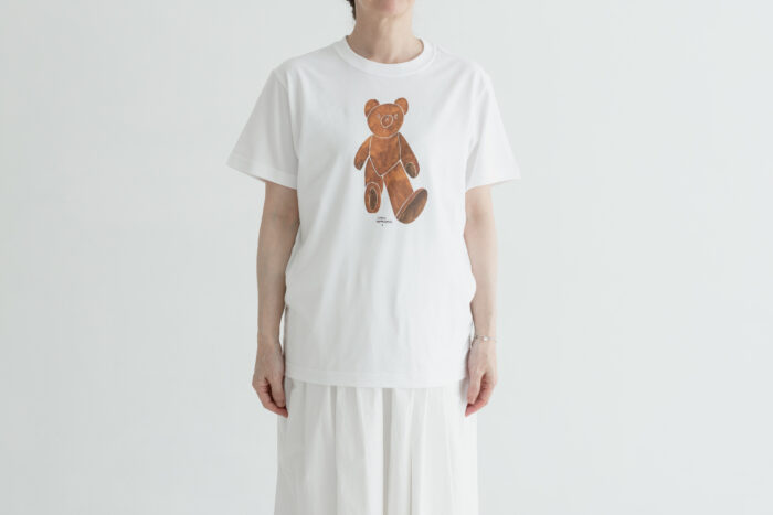 山口 一郎デザイン くまTシャツ  white　6月末 1