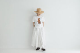 山口 一郎デザイン くまTシャツ  white　6月末 3