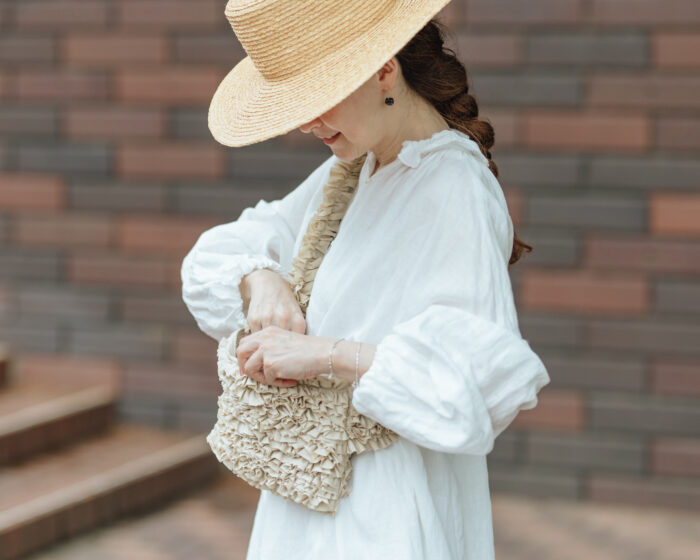 FRILL BODY BAG light Beige 6