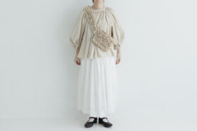 FRILL BODY BAG light Beige 5