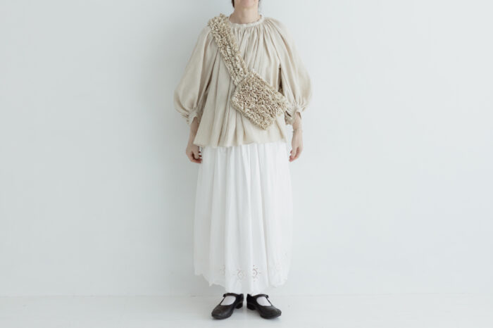 FRILL BODY BAG light Beige 5